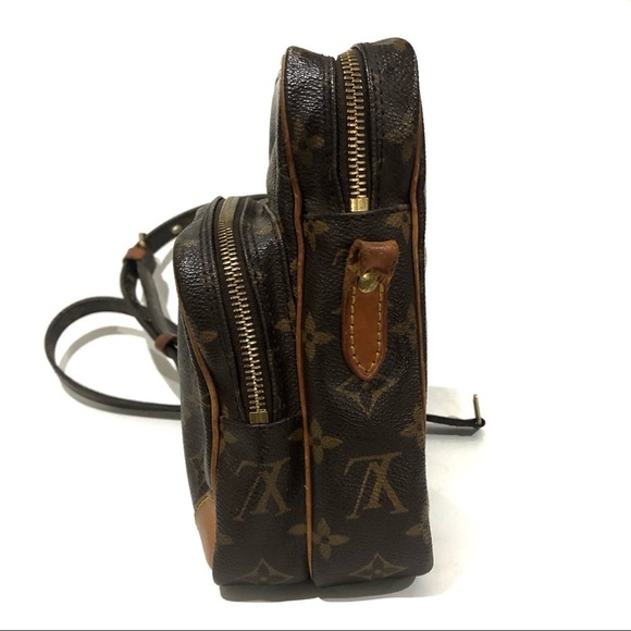 Authentic Louis Vuitton Amazone Monogram & Leather Crossbody - 1 Broke Handle - Picture 4 of 11